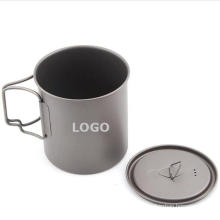Titanium 750ml Pot outdoor camping Cookware Set Ultralight cup mug with lid